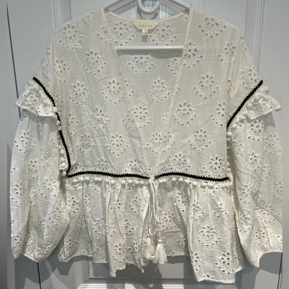 Women’s eyelet cardigan